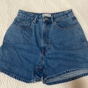Zara Dad Denim Shorts